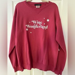 LULUSIMONSTUDIO X VICI Wine Wonderland Crewneck Sweatshirt